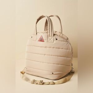 Anthropologie Cream Dog Carrier